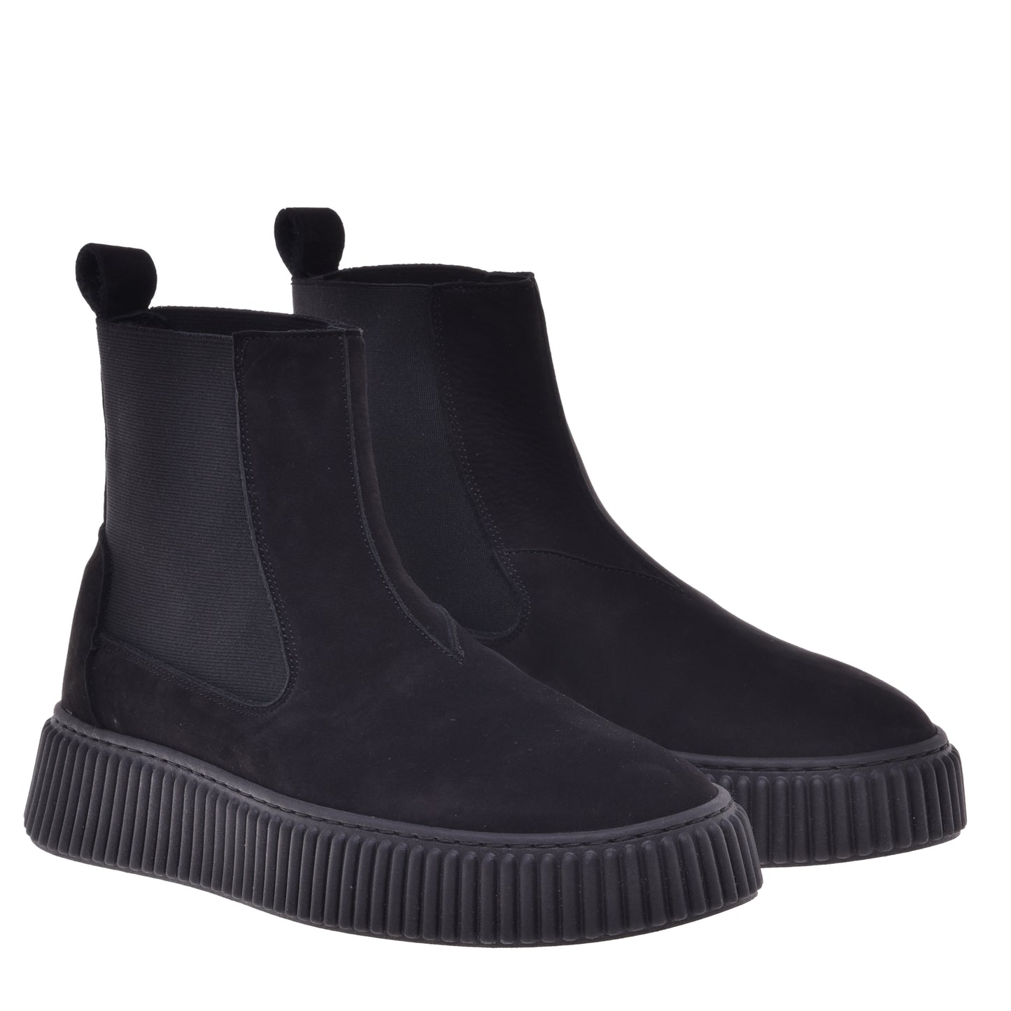 Sneakers en nubuck noir
