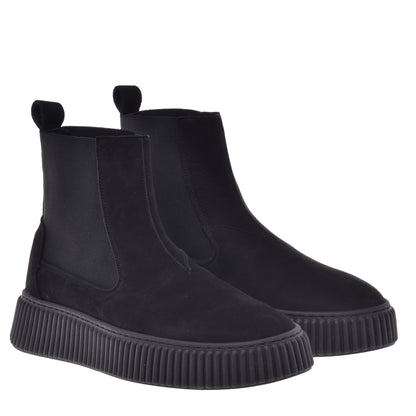 Sneakers en nubuck noir