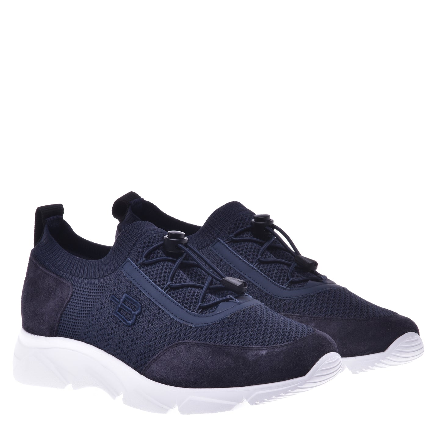 Sneakers en tissu bleu