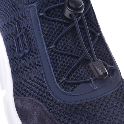 Sneakers en tissu bleu