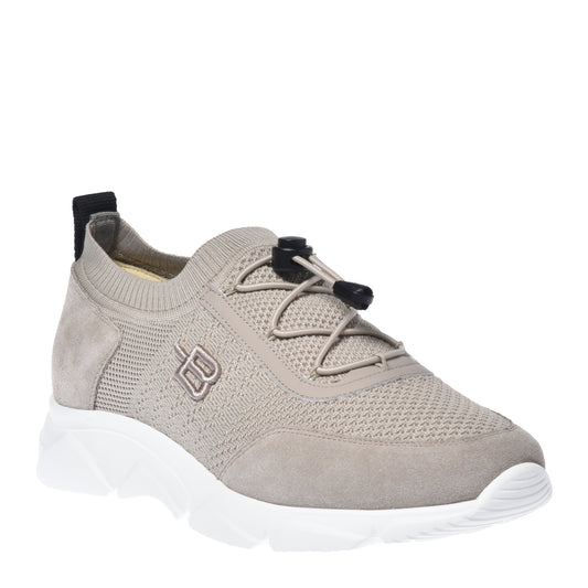 Sneakers en tissu beige