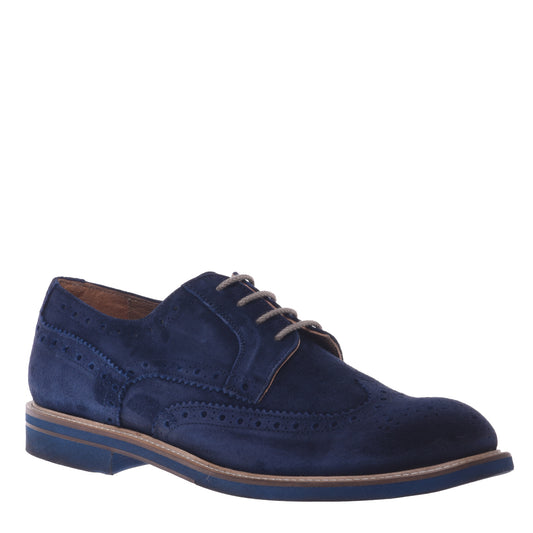 Derbies bleus en daim