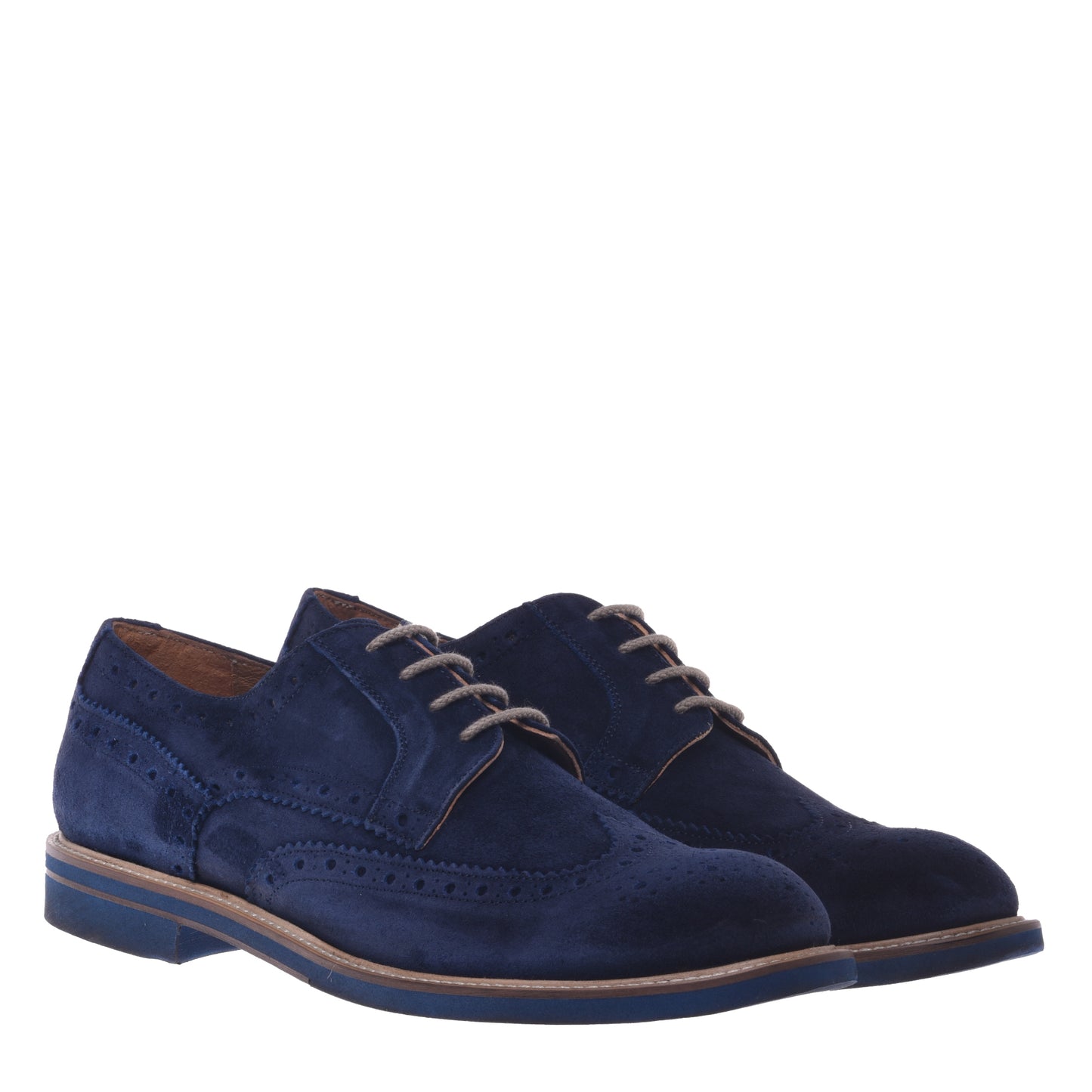 Derbies bleus en daim