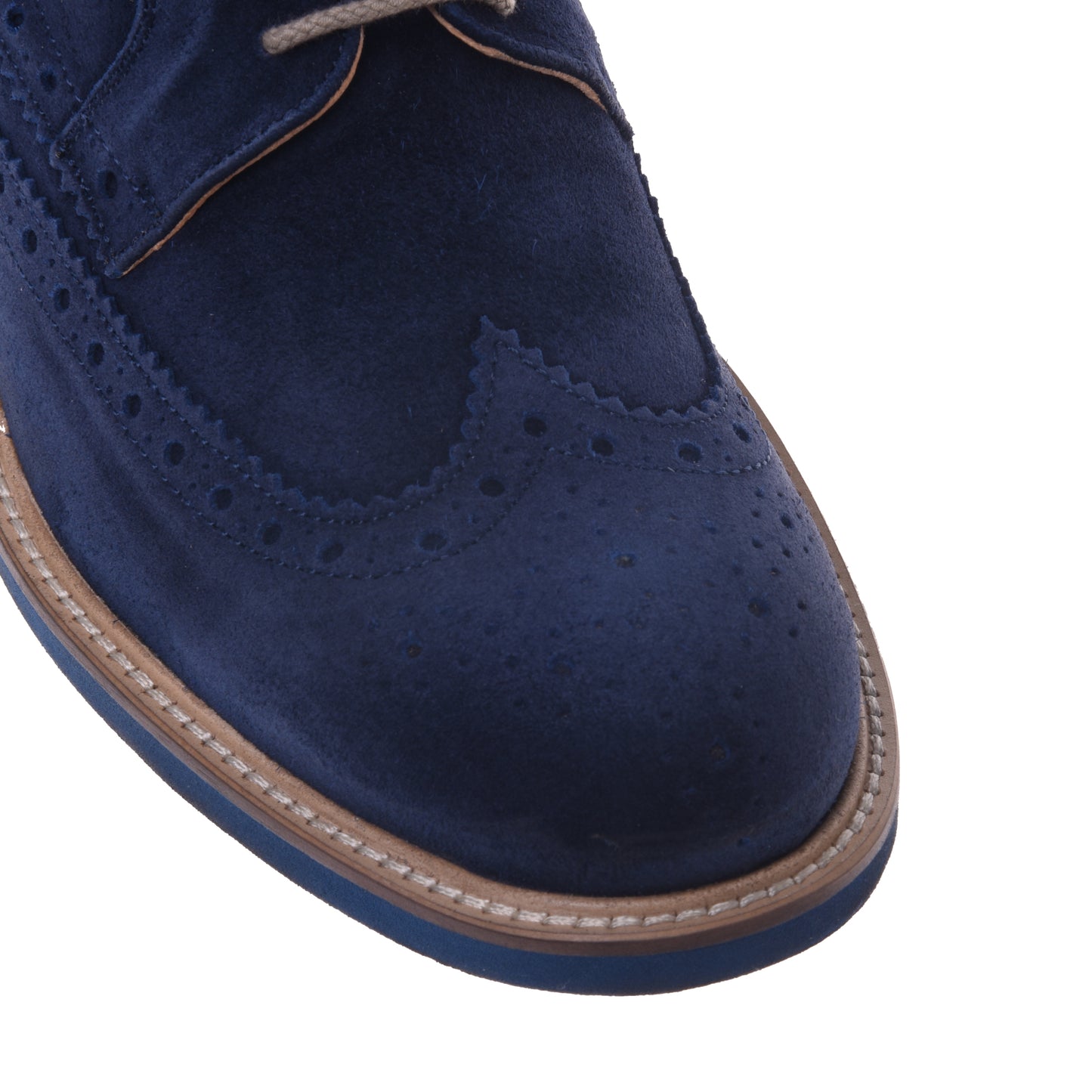 Derbies bleus en daim