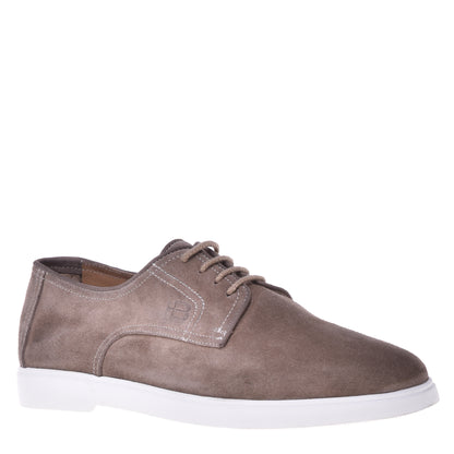 Derbies taupe en daim