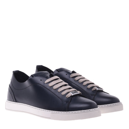 Sneaker in pelle di vitello blu