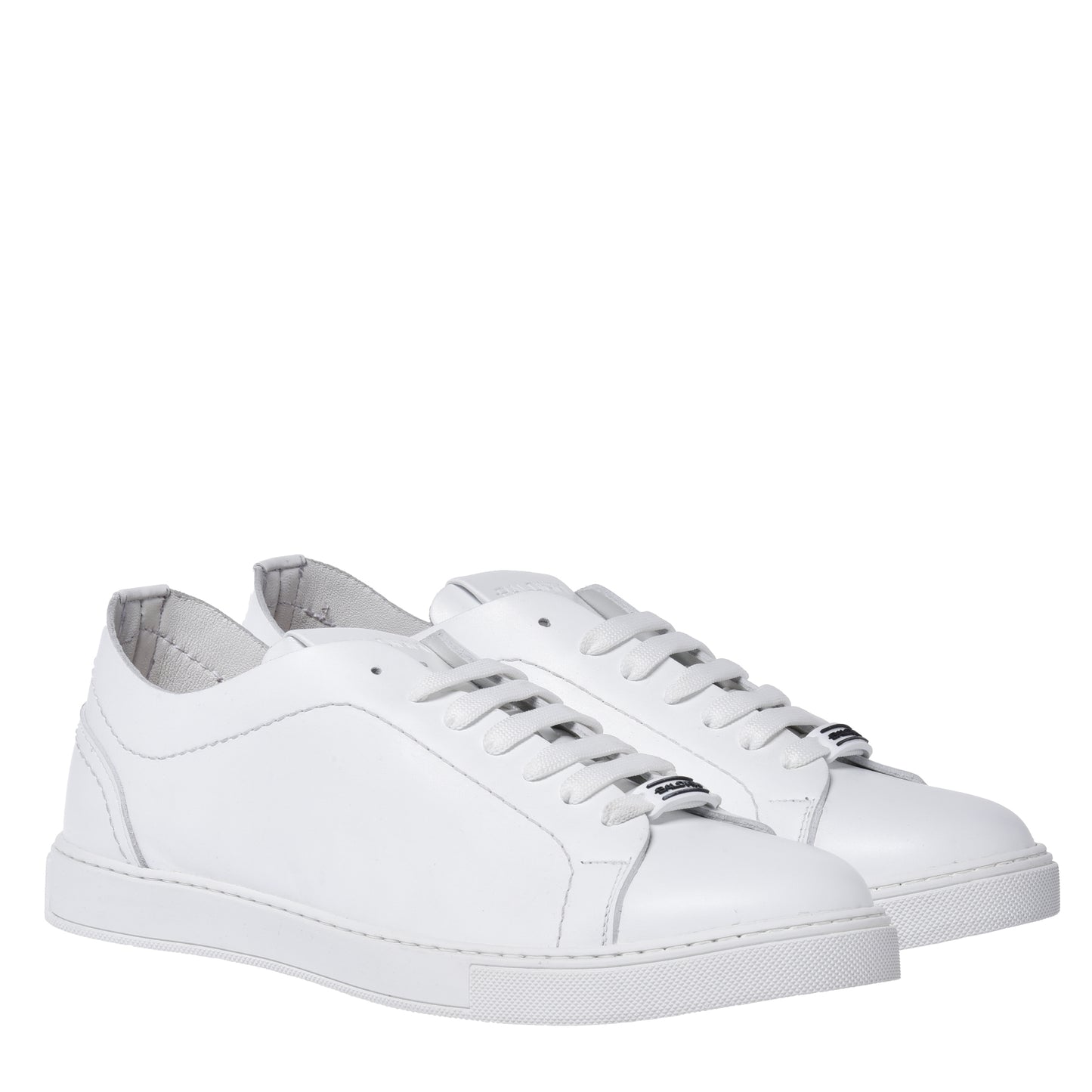 Sneakers blanches en cuir de veau