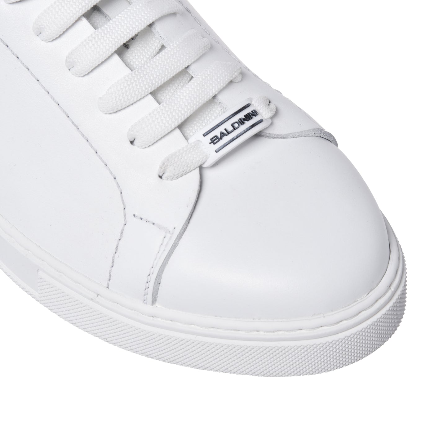 Sneakers blanches en cuir de veau