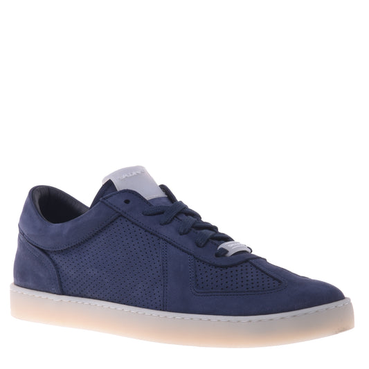 Sneakers en nubuck bleu