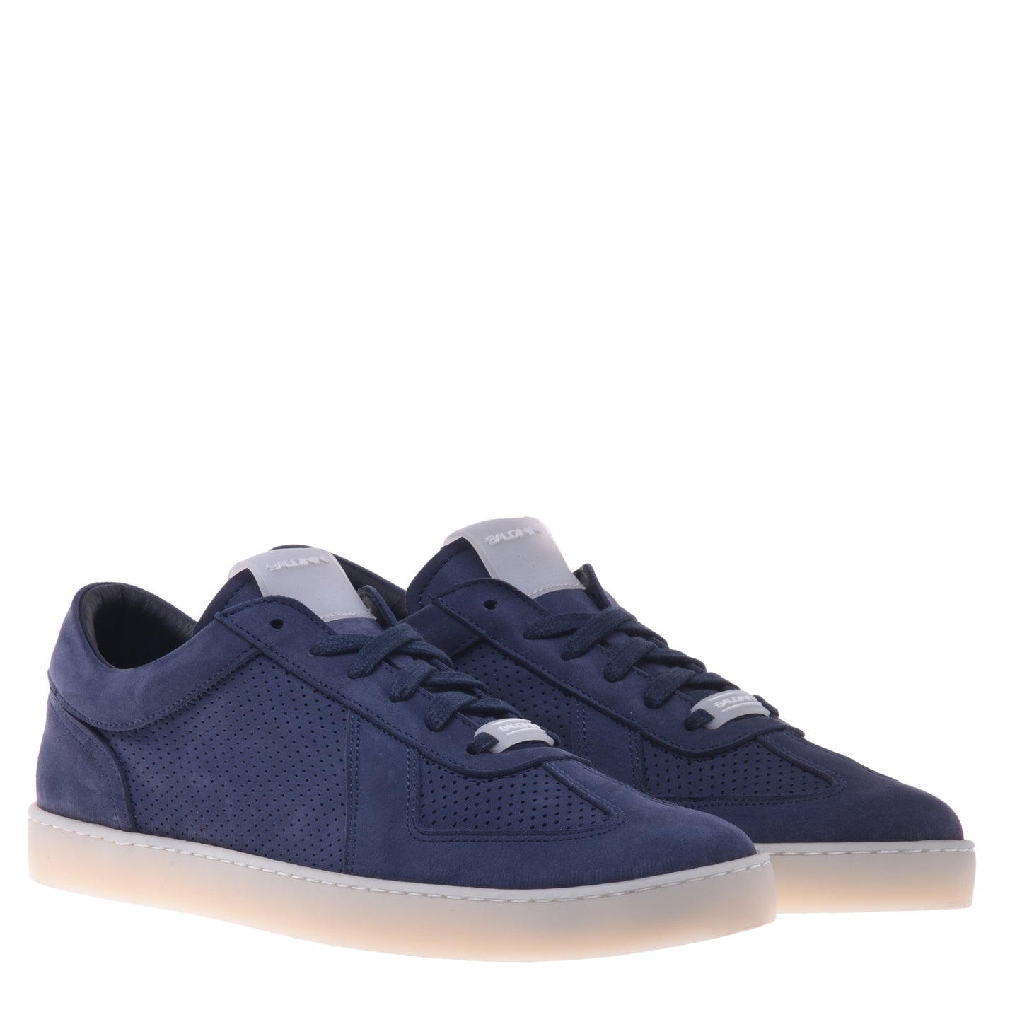 Sneakers en nubuck bleu