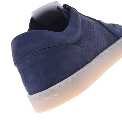 Sneakers en nubuck bleu