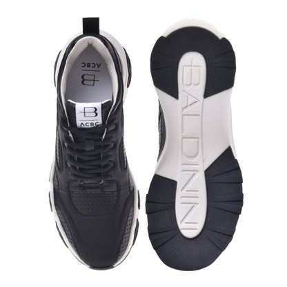 Sneakers noires en éco-cuir