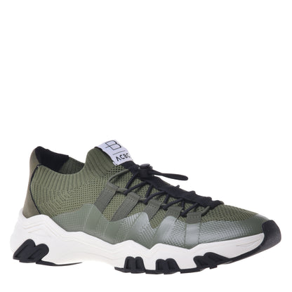Sneakers vert gris en éco-cuir
