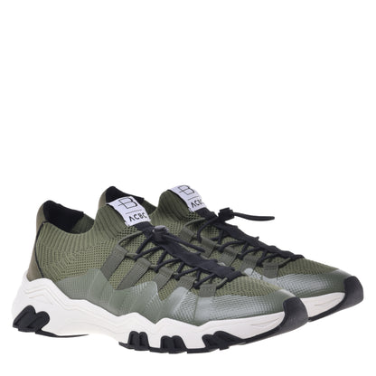 Sneakers vert gris en éco-cuir