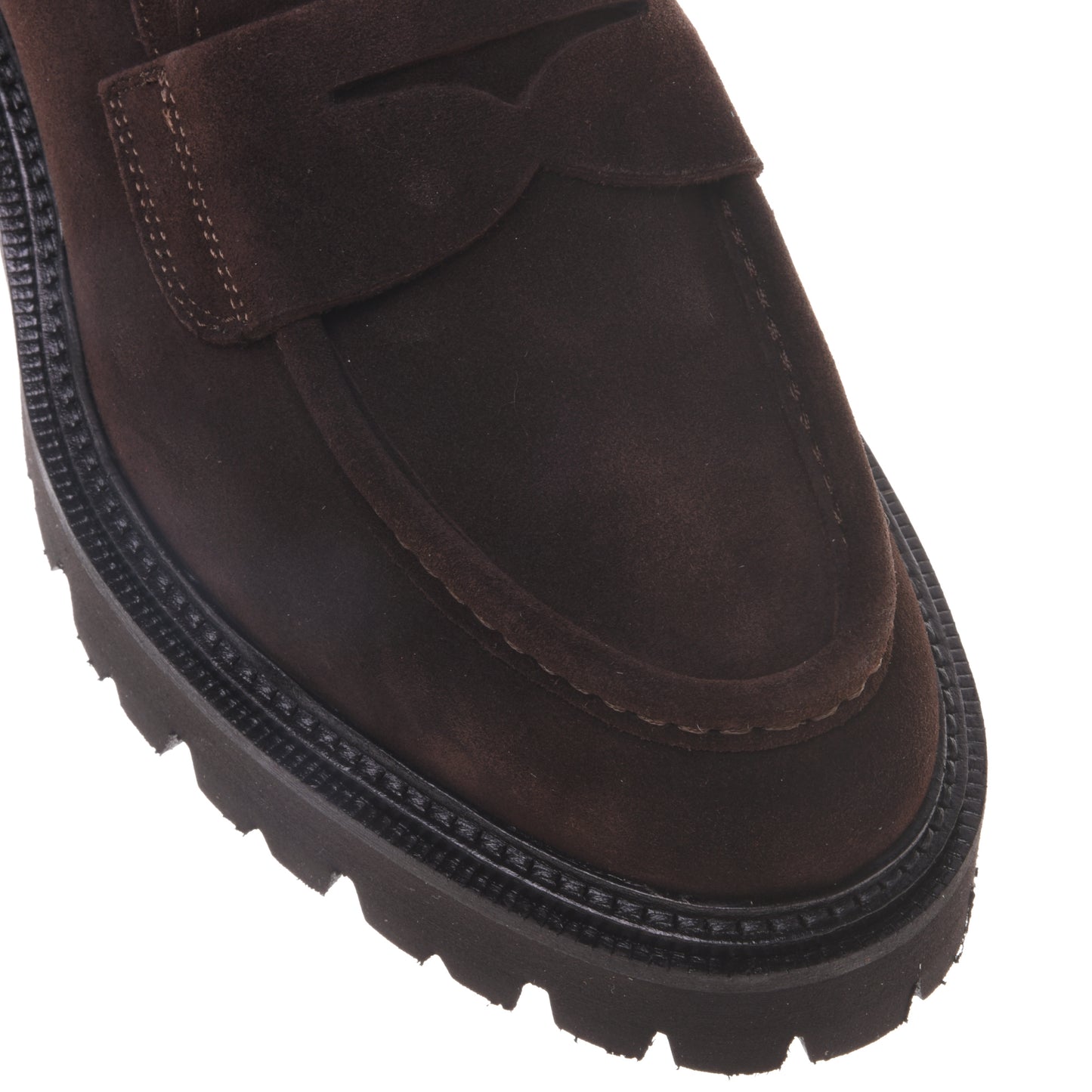 Mocassins marron foncé en daim