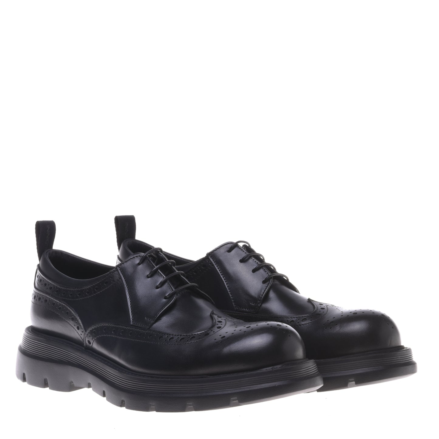 Derbies en cuir noir