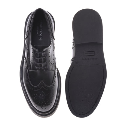 Derbies en cuir noir