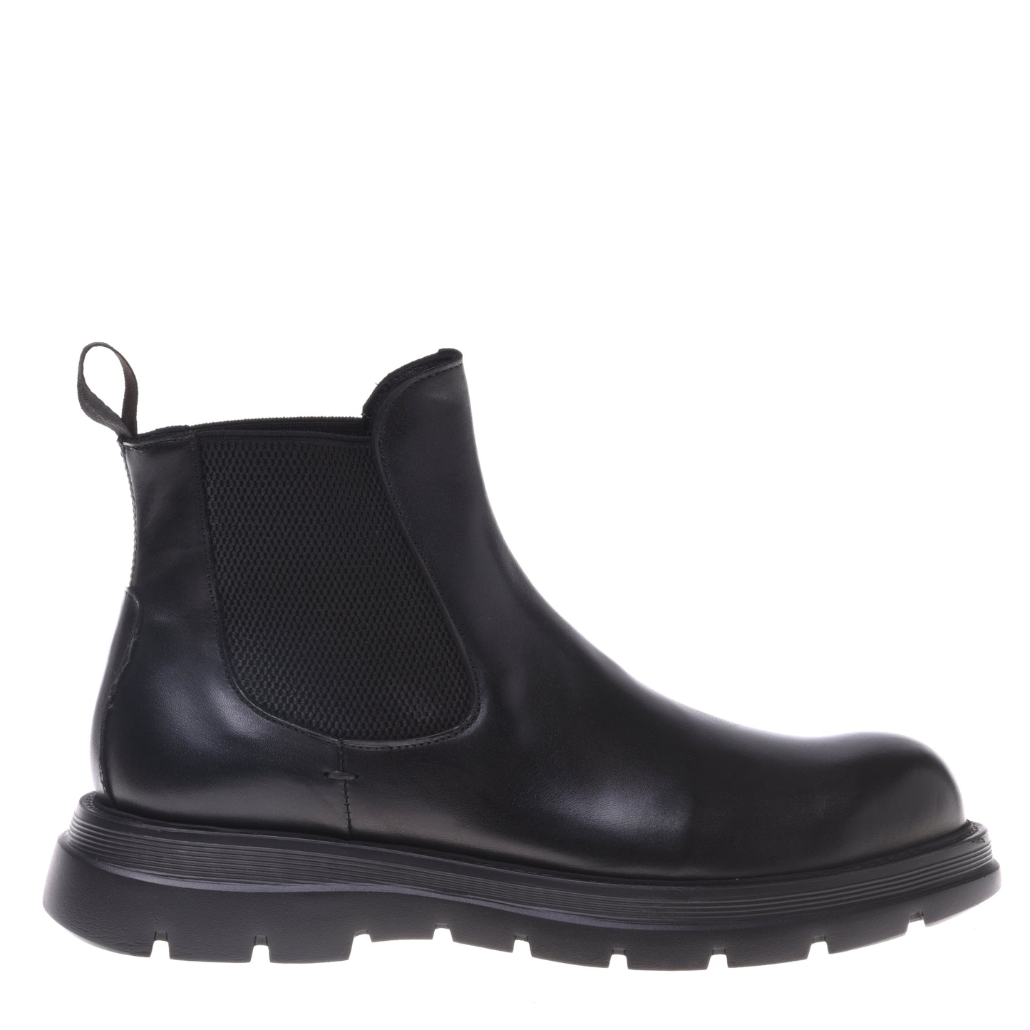 Bottines noires en cuir