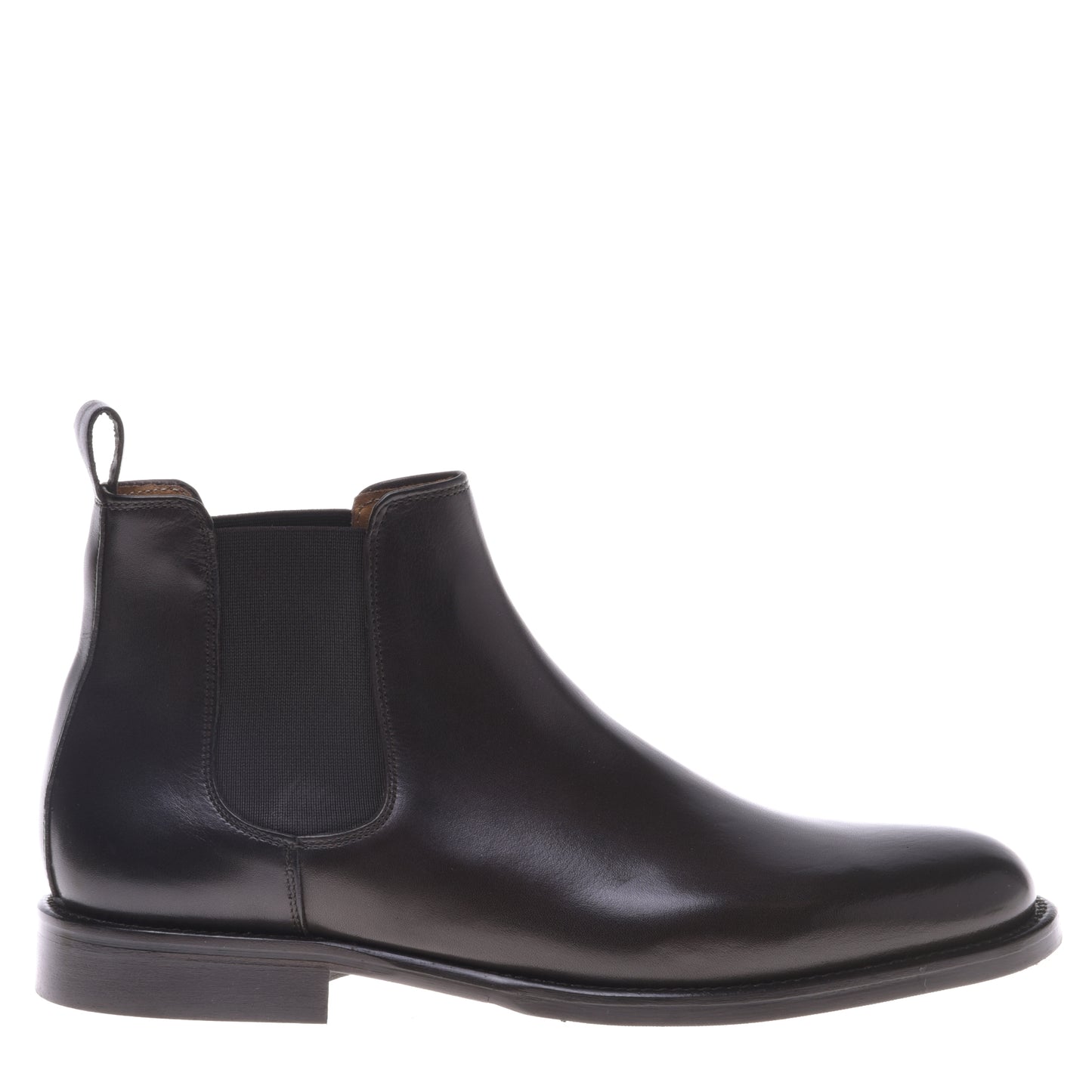 Bottines marron foncé en cuir