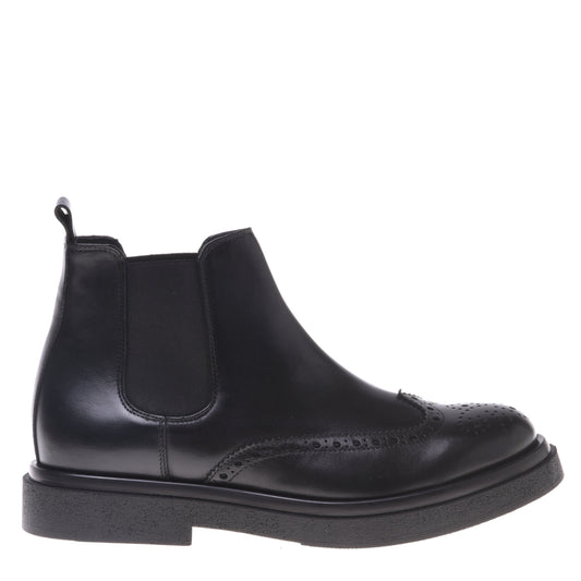 Bottines noires en cuir