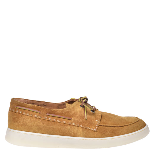 Yellow suede loafer