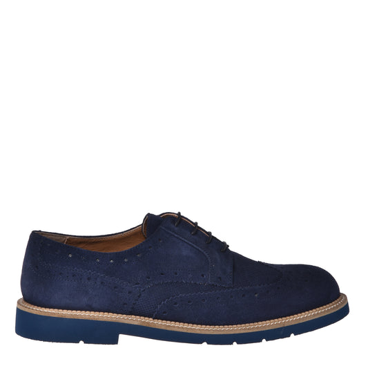 Blue suede Richelieu