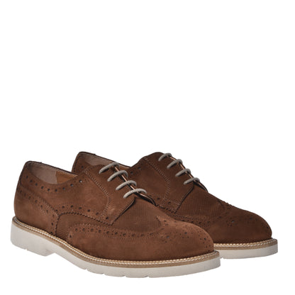 Brown suede Richelieu