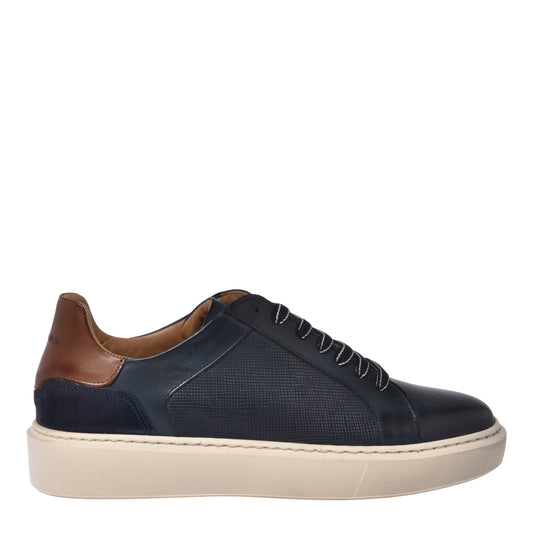 Blue leather sneaker