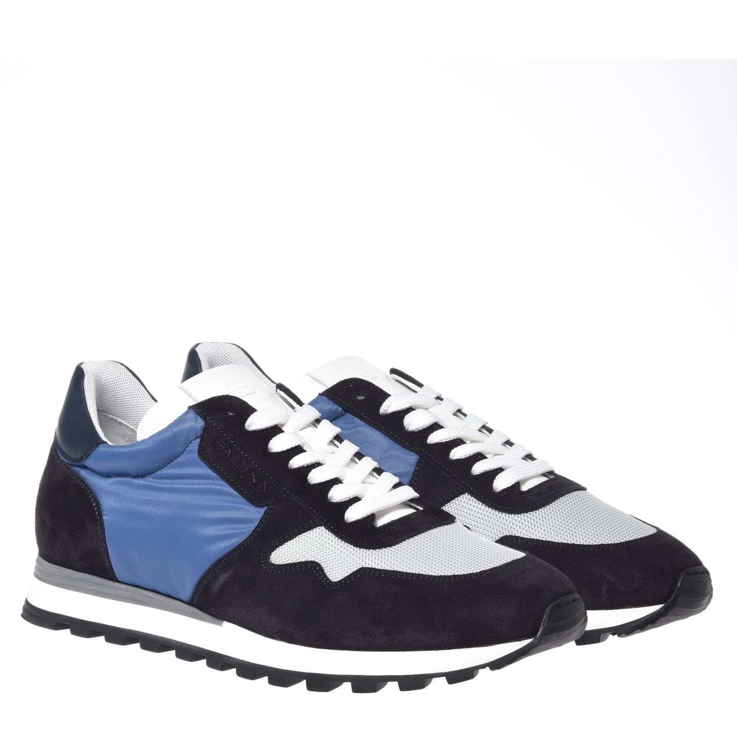 Beige suede and fabric sneakers