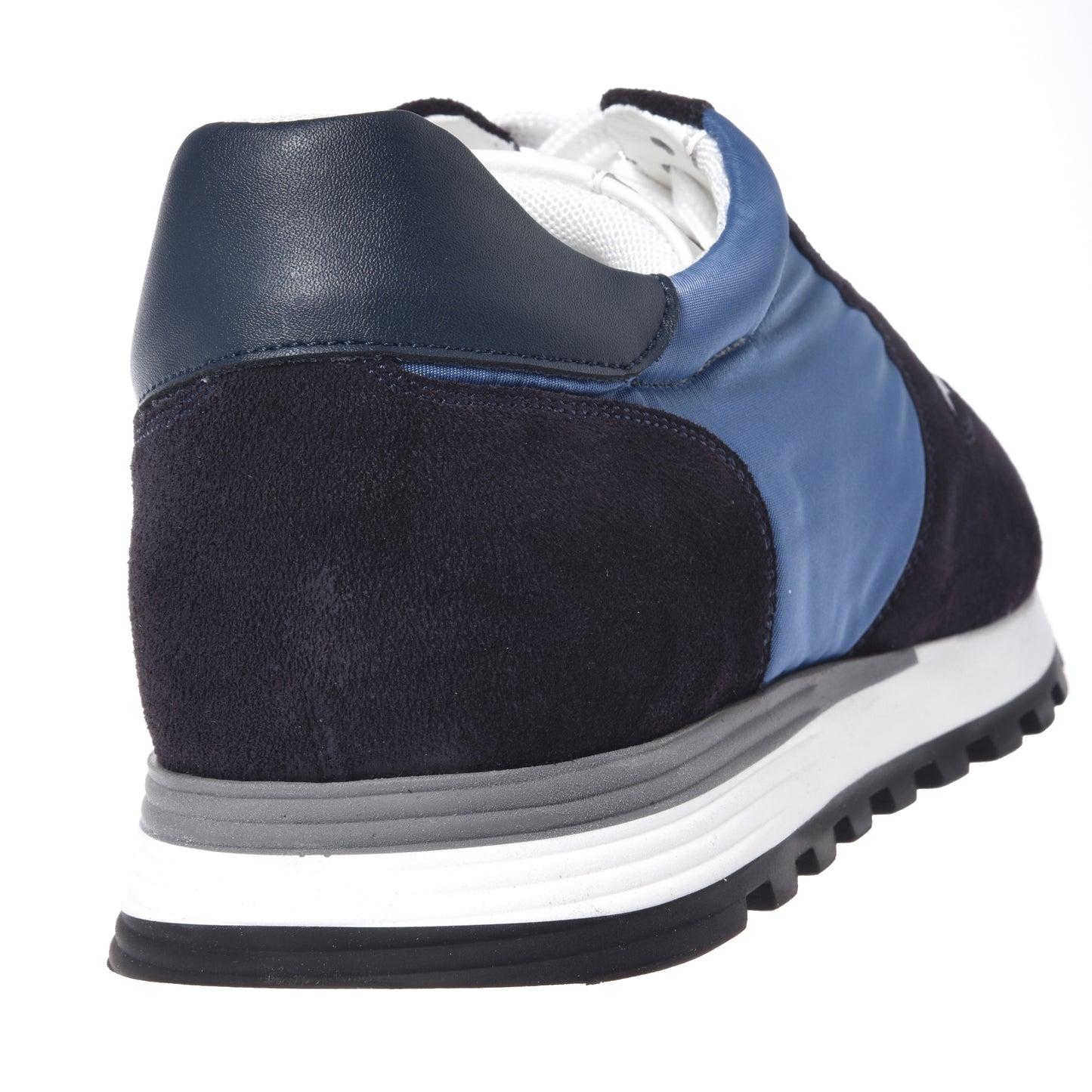 Beige suede and fabric sneakers