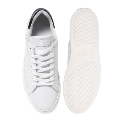 White perforated leather sneaker