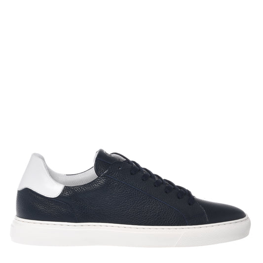 Sneaker in pelle martellata blu