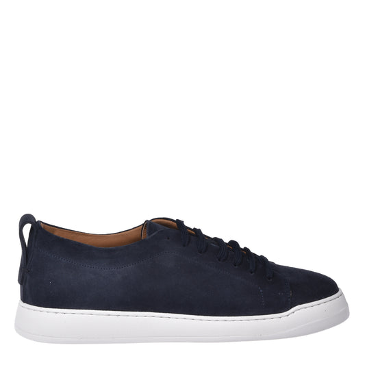 Sneaker en daim bleu