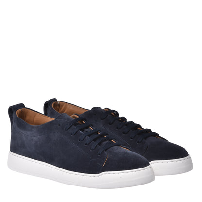 Sneaker en daim bleu