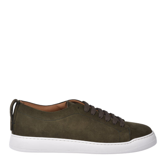 Sneaker en daim vert