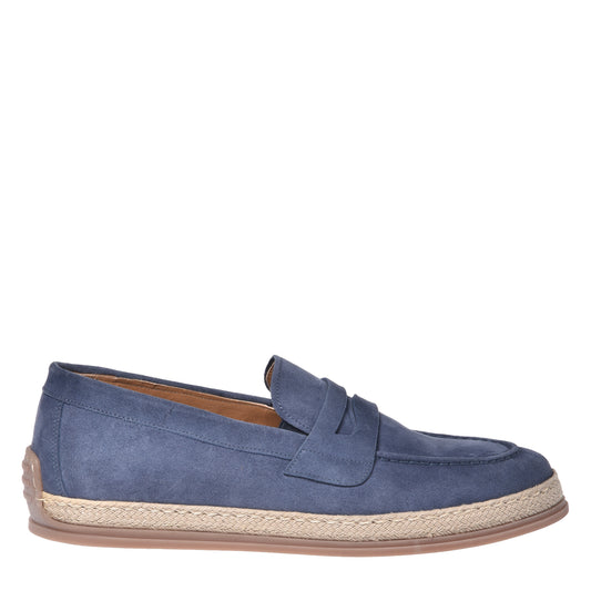 Cerulean suede slipper