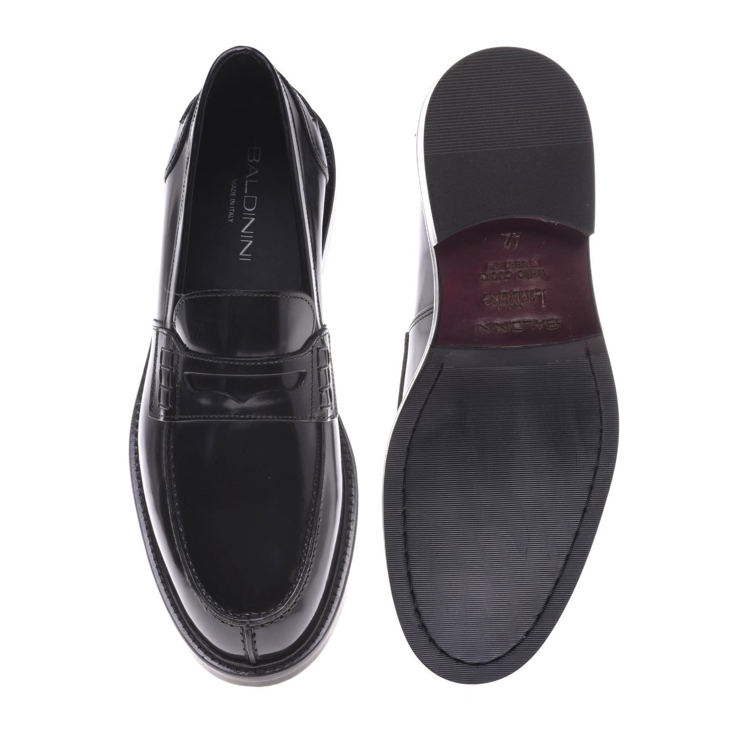 Mocassino in pelle abrasivata nera