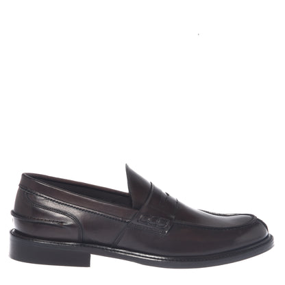 Mocassins cuir marron foncé﻿