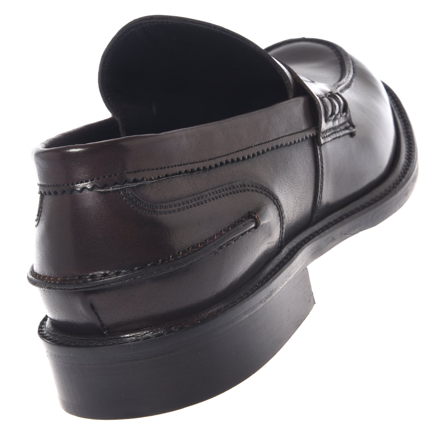 Mocassins cuir marron foncé﻿