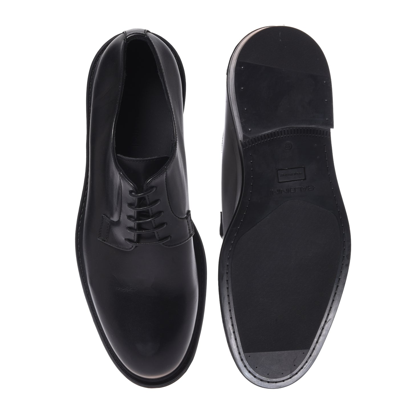 Scarpe stringate in pelle nera