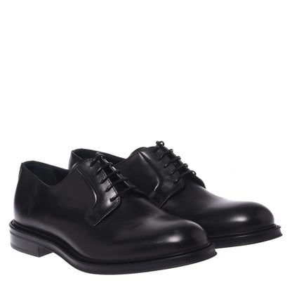 Scarpe stringate in pelle nera