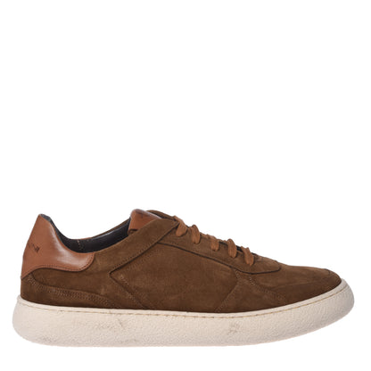Brown suede sneakers