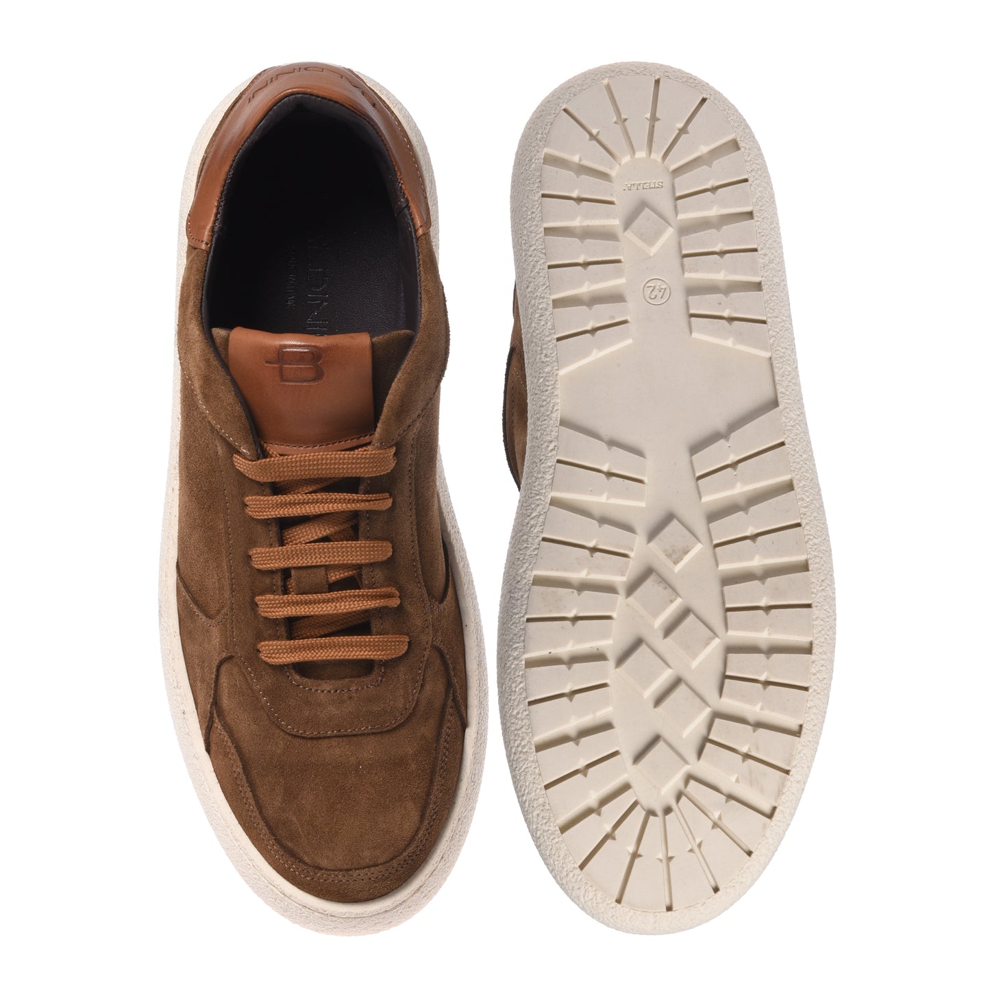 Brown suede sneakers