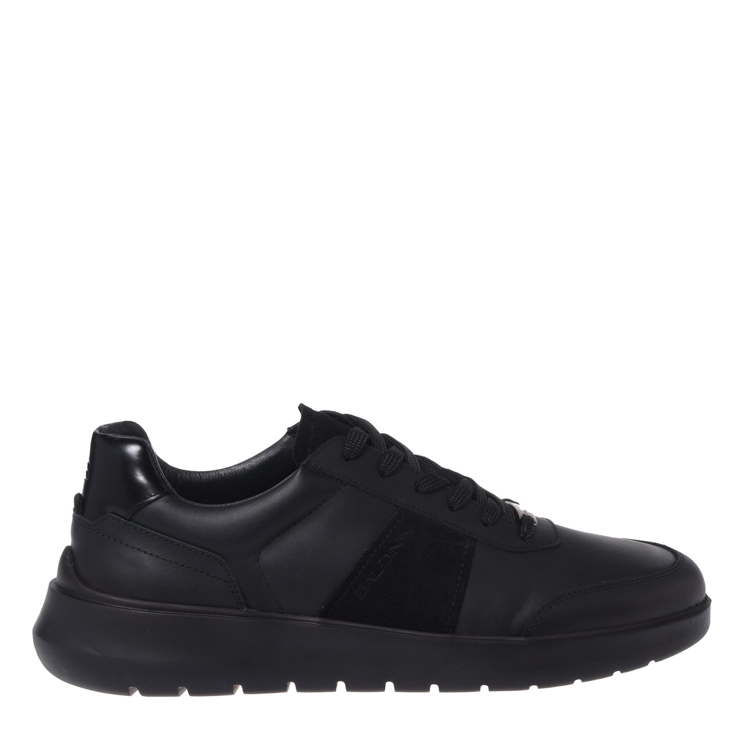 Sneakers in pelle nera