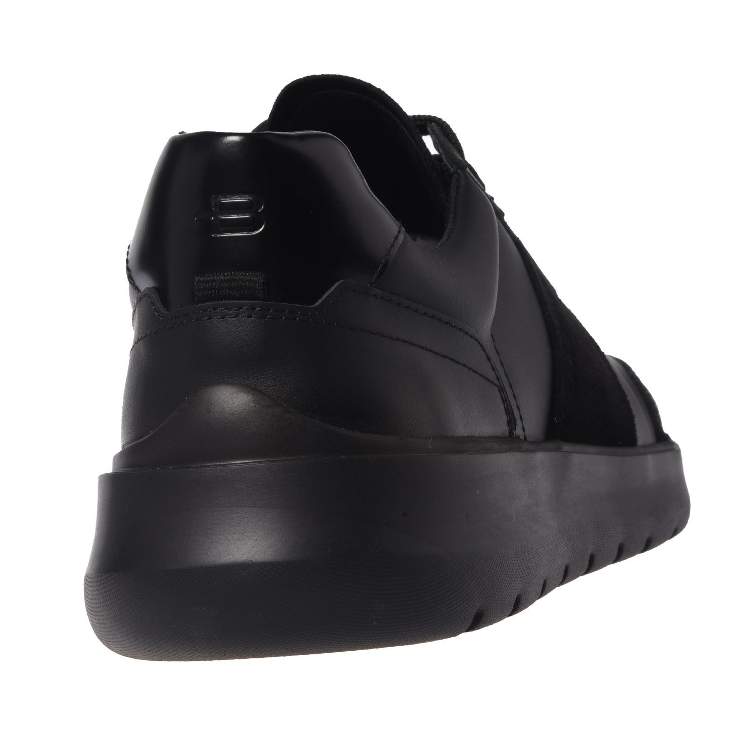 Sneakers in pelle nera