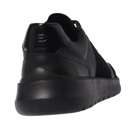 Sneakers in pelle nera