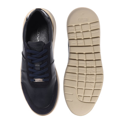 Sneakers in pelle blu