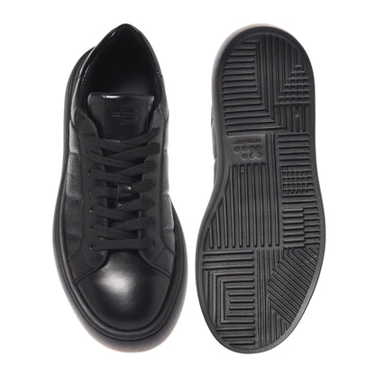 Blue quilted leather sneakers