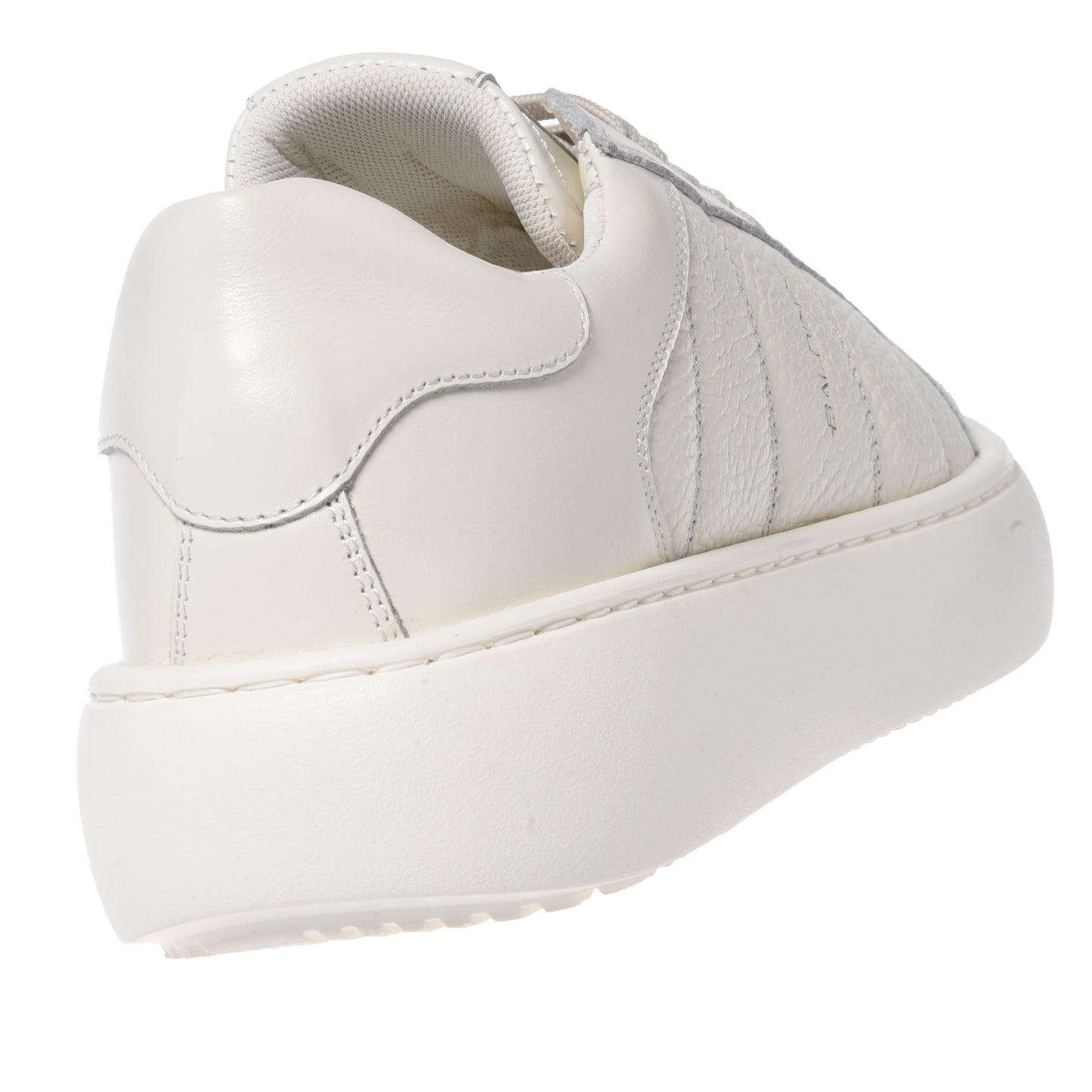 Off-white quilted leather sneakers
