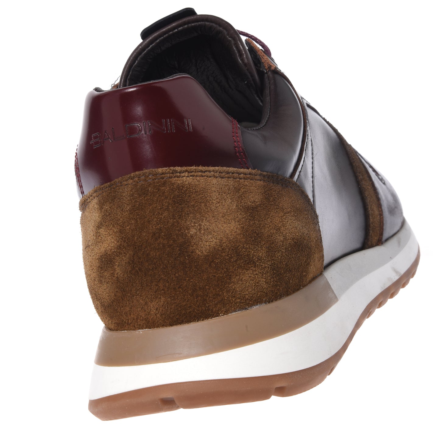 Sneakers in pelle marrone scuro